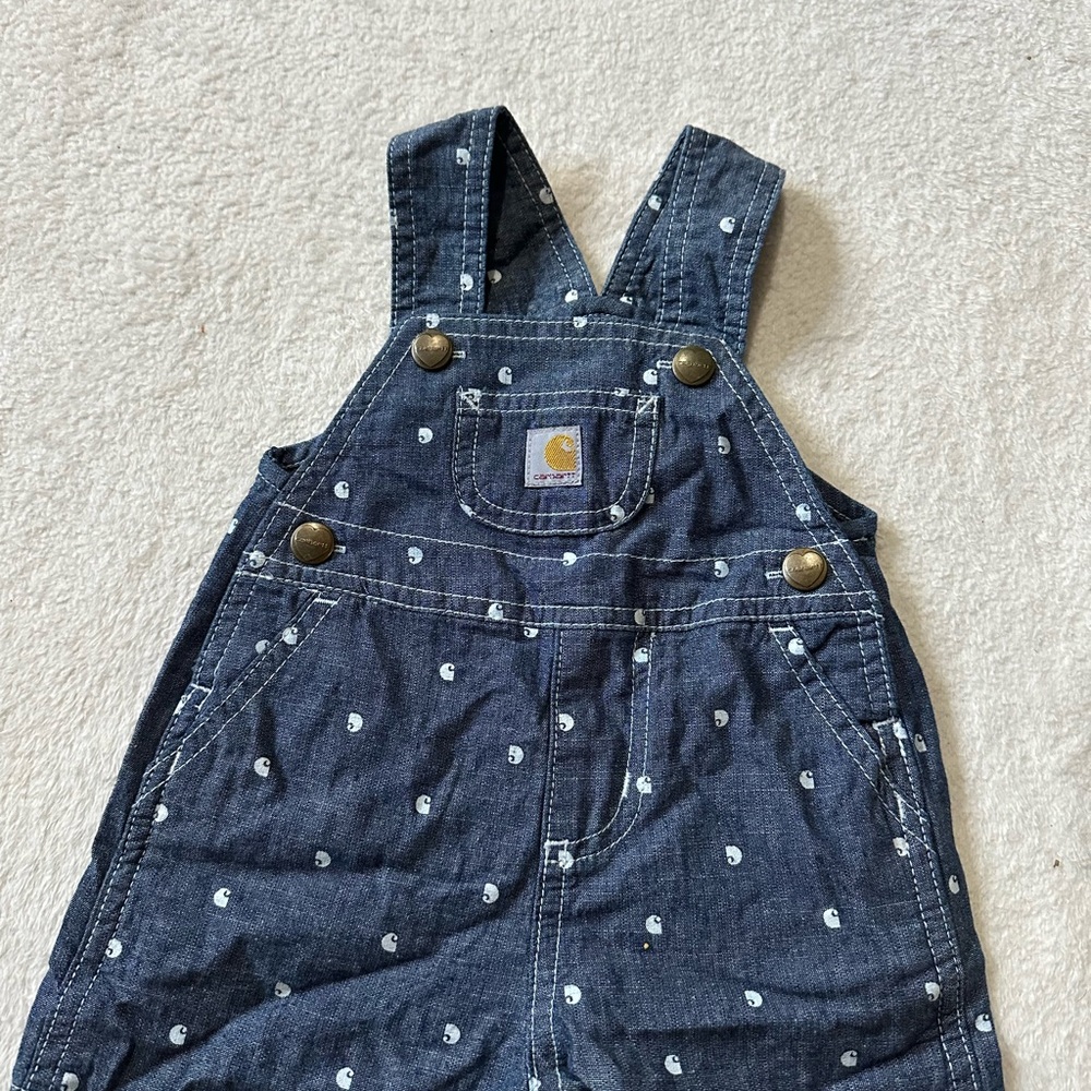 Carhartt Kids Denim Overalls - Blue